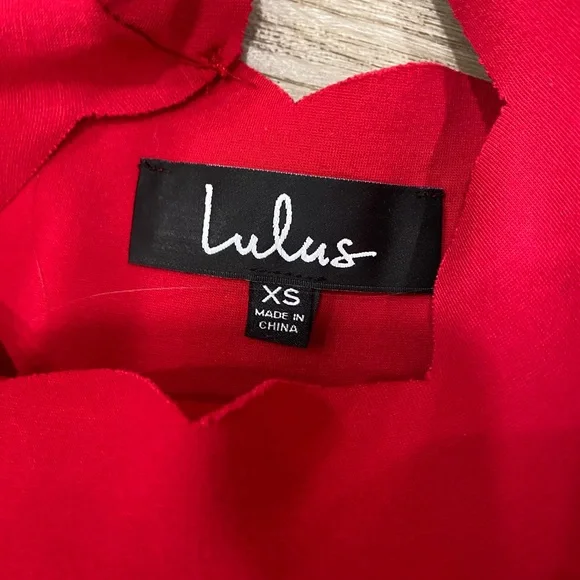 Lulu’s Tip the Scallops Red Dress - Picture 3 of 3